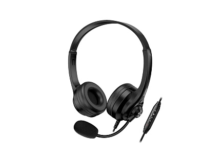 GENIUS sluchátka HS-235U, USB-A, 2.4m, černá GENIUS sluchátka HS-235U, USB-A, 2.4m, černá