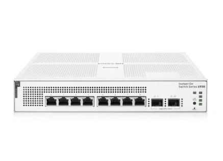 HPE Networking Instant On Switch 8p Gigabit CL4 PoE 2p SFP 124W 1930 (JL681)