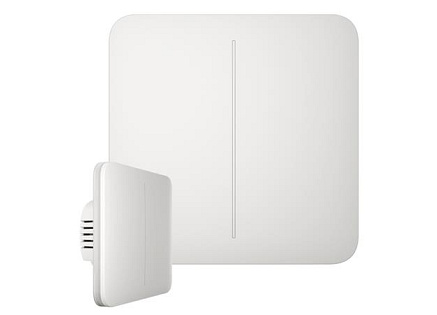 Ajax  SoloButton (2-gang) - Samostatné dvou tlačítko pro LightSwitch, bílá