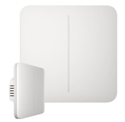 Ajax  SoloButton (2-gang) - Samostatné dvou tlačítko pro LightSwitch, bílá