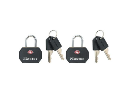 Master Lock Visací zámek TSA - černý (2 ks / blistr) Master Lock Visací zámek TSA - černý (2 ks / blistr)