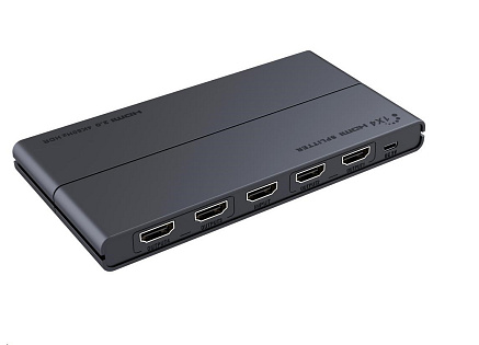 PREMIUMCORD HDMI 2.0 splitter 1-4 porty, 4K x 2K/60Hz, FULL HD, 3D, podpora HDR