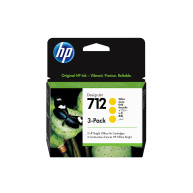 HP 712 3-Pack 29-ml Yellow DesignJet Ink Cartridge
