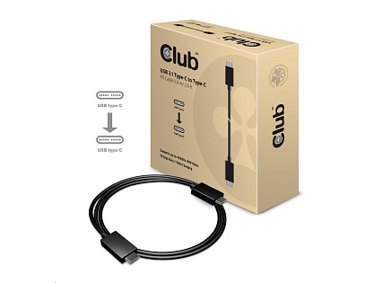 Club3D Kabel USB 3.1 typ C Gen2 4K60Hz UHD Power Delivery 100W, (M/M), 80cm