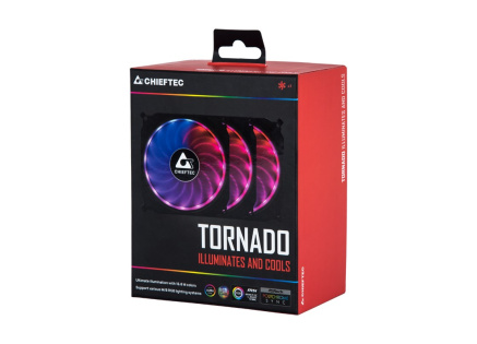 CHIEFTEC RGB větrák TORNADO CF-3012-RGB