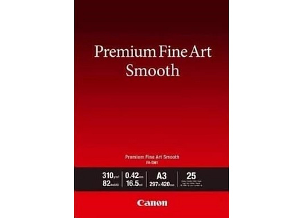 Canon fotopapír Premium Fine Art Smooth, FA-SM2, matný, A3+, 310 g/m, 25 ks