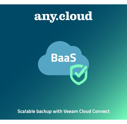 Anycloud BaaS | BaaS for Veeam Cloud Connect Backup License (1VM/1M)