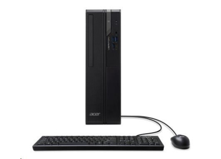ACER PC Veriton VX2720G, i3-14100,8GB DDR4,256GB M.2 SSD,Wifi,DVD±RW,USB KB+mouse,W11P,180W,Black