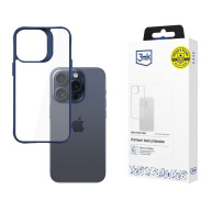 3mk ochranný kryt Satin Armor Case+ Blue pro Apple iPhone 15 Pro