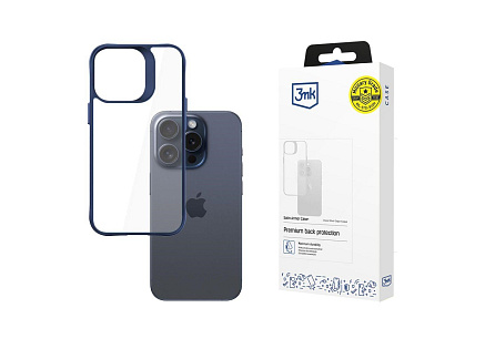 3mk ochranný kryt Satin Armor Case+ Blue pro Apple iPhone 15 Pro