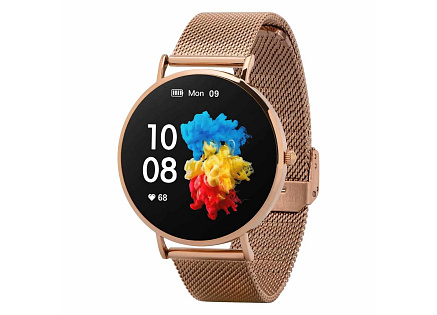 Garett Smartwatch Verona zlatá, ocel