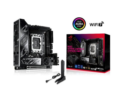 ASUS MB Sc LGA1851 ROG STRIX Z890-I GAMING WIFI, Intel Z890, 2xDDR5, 1xHDMI, 2xThunderbolt, WI-FI, Mini-ITX