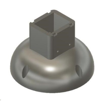 TP-LINK držák/stojan pro kamery Tapo C500/C510W/C520WS/C530WS na stěnu a strop, bílý s krytkou kabelů (1ks)