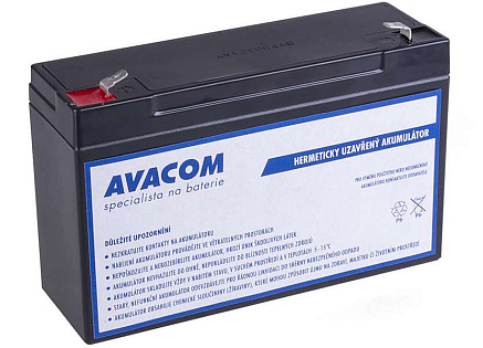 AVACOM Náhradní baterie (olověný akumulátor) 6V 12Ah do vozítka Peg Pérego F1 AVACOM Náhradní baterie (olověný akumulátor) 6V 12Ah do vozítka Peg Pérego F1