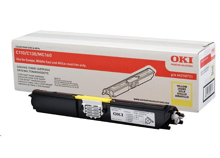 Toner Oki Žlutý do C110/C130 (2.5k) Toner Oki Žlutý do C110/C130 (2.5k)