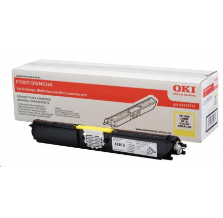 Toner Oki Žlutý do C110/C130 (2.5k) Toner Oki Žlutý do C110/C130 (2.5k)