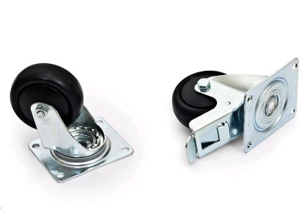 TRITON Kolečka, sada 4ks (2ks s brzdou, 2ks bez brzdy) max.nosnost 800kg