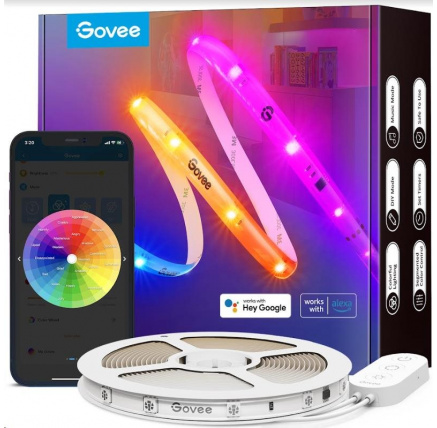 Govee WiFi RGBIC Smart PRO LED pásek 10m - extra odolný