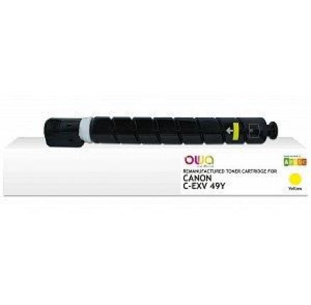 OWA Armor toner pro CANON iR ADVANCE C33xx, 19000 stran, C-EXV49 Y, žlutý/yellow OWA Armor toner pro CANON iR ADVANCE C33xx, 19000 stran, C-EXV49 Y, žlutý/yellow
