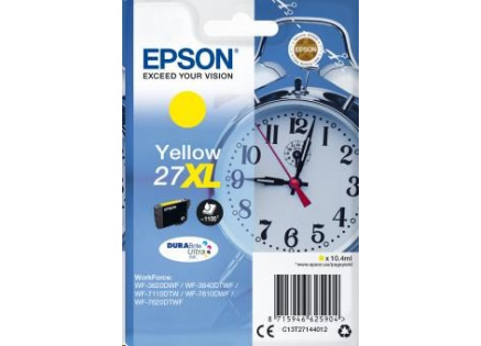 EPSON ink bar Singlepack "Budík" Yellow 27XL DURABrite Ultra Ink