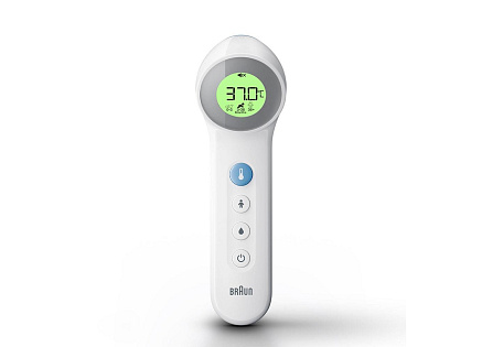 Braun BNT400WE bezkontaktní teploměr, Age Precision, tichý režim, podsvícený displej, bílý