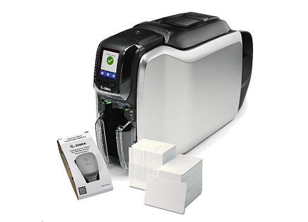 Zebra ZC300, 12 dots/mm (300 dpi), USB, Ethernet, display, CardStudio