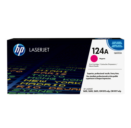 HP 124A Magenta LJ Toner Cart, Q6003A (2,000 pages)
