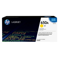 HP 650A Yellow LJ Toner Cart, CE272A (15,000 pages)