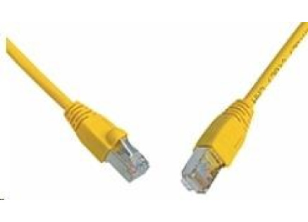 Solarix Patch kabel CAT6 SFTP PVC 1m žlutý snag-proof C6-315YE-1MB