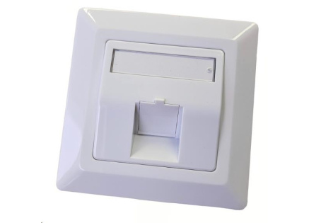 Zásuvka neosazená universální 1 port - 80x80 Zásuvka neosazená universální 1 port - 80x80