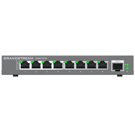 Grandstream GWN7701M Unmanaged Network Switch 8 2,5Gb portů / 1 SFP+ Grandstream GWN7701M Unmanaged Network Switch 8 2,5Gb portů / 1 SFP+