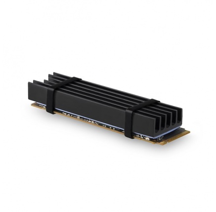 AXAGON CLR-M2L10, hliníkový pasivní chladič pro M.2 2280 SSD, výška 10 mm