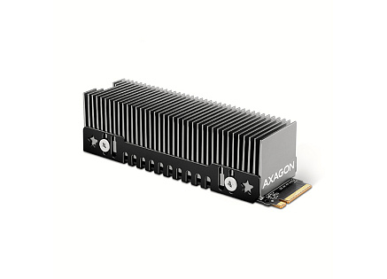 AXAGON CLR-M2XT, hliníkový pasivní chladič pro jedno i oboustranný M.2 SSD disk, výška 20 mm AXAGON CLR-M2XT, hliníkový pasivní chladič pro jedno i oboustranný M.2 SSD disk, výška 20 mm