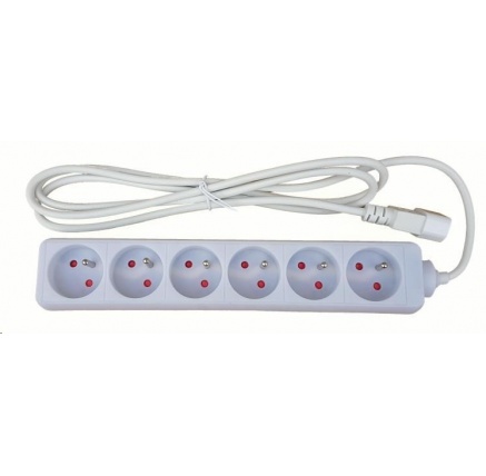 Prodlužovací přívod 6x230V pro UPS (IEC320-C14), 2m