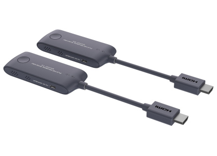 PREMIUMCORD HDMI Wireless extender, Mini, FULL HD 1080p na 20m, Šedá