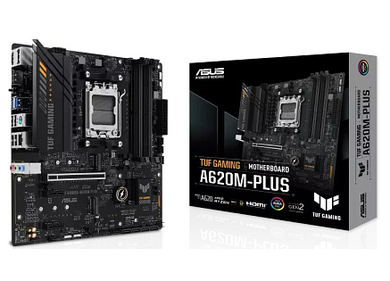 ASUS MB Sc AM5 TUF GAMING A620M-PLUS, AMD A620, 4xDDR5, 1xHDMI, 2xDP, mATX ASUS MB Sc AM5 TUF GAMING A620M-PLUS, AMD A620, 4xDDR5, 1xHDMI, 2xDP, mATX
