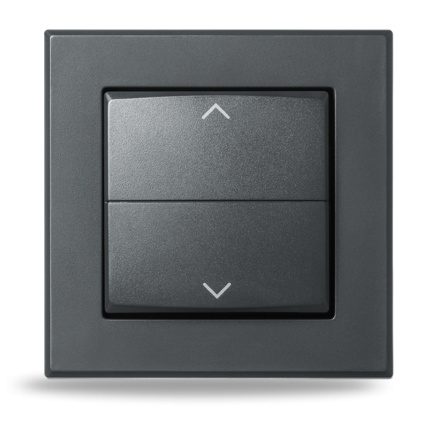 Homematic IP  Kryt kolébkového vypínače - se symboly, antracit - HmIP-BRA-A