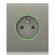 Ajax  CenterCover (smart) - Středový kryt zásuvky, horizontální, olivová