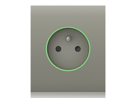 Ajax CenterCover (smart) - Středový kryt zásuvky, horizontální, olivová Ajax CenterCover (smart) - Středový kryt zásuvky, horizontální, olivová