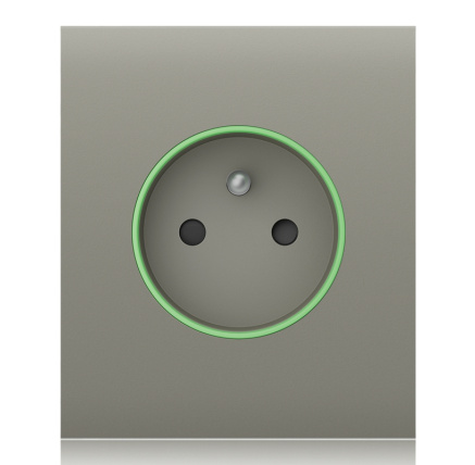Ajax  CenterCover (smart) - Středový kryt zásuvky, horizontální, olivová