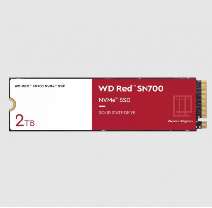 WD RED SSD NVMe 2TB PCIe SN700, Geb3 8GB/s, (R:3400/W:2900 MB/s) TBW 2500 WD RED SSD NVMe 2TB PCIe SN700, Geb3 8GB/s, (R:3400/W:2900 MB/s) TBW 2500