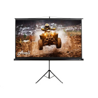 Projekční plátno AVELI stativ, 221x125cm (16:9) 100", černý tubus