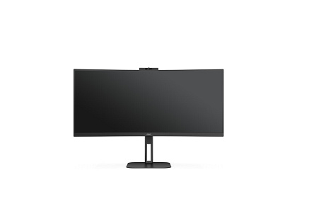 AOC MT VA LCD WLED 34" CU34V5CW/BK - VA panel, 3440x1440, HDMI, DP, USB, USB-C, nast. vyska, repro, webcam, zakriven