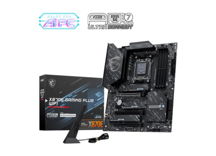 MSI MB Sc AM5 X870E GAMING PLUS WIFI, AMD X870E, 4xDDR5, 1xHDMI, 1xUSB4, WI-FI