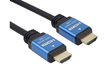 PREMIUMCORD Kabel HDMI - Ultra HDTV, 2m (kovové, zlacené konektory)