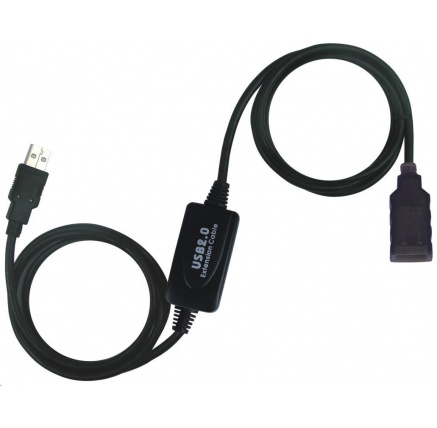 PREMIUMCORD USB 2.0 repeater a prodlužovací kabel A/M-A/F 10m