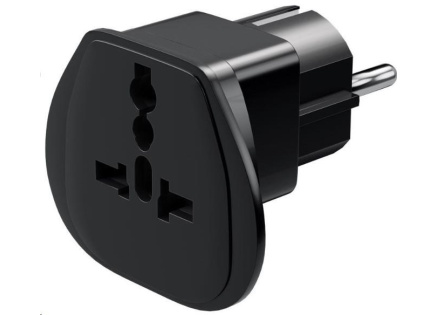 Goobay Univerzální cestovní adaptér pro zahraniční spotřebiče do CZ zásuvky IEC 320 C13