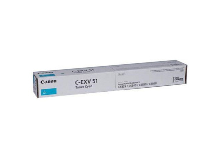 Canon toner iR-C55xx, C57xx cyan (C-EXV51L) (26000 str.)