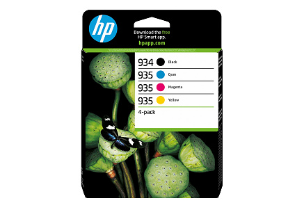 HP 934 Black/935 CMY Ink Cartridge 4-Pack (400 / 400 / 400 / 400 pages) HP 934 Black/935 CMY Ink Cartridge 4-Pack (400 / 400 / 400 / 400 pages)