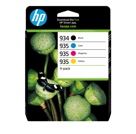 HP 934 Black/935 CMY Ink Cartridge 4-Pack (400 / 400 / 400 / 400 pages)